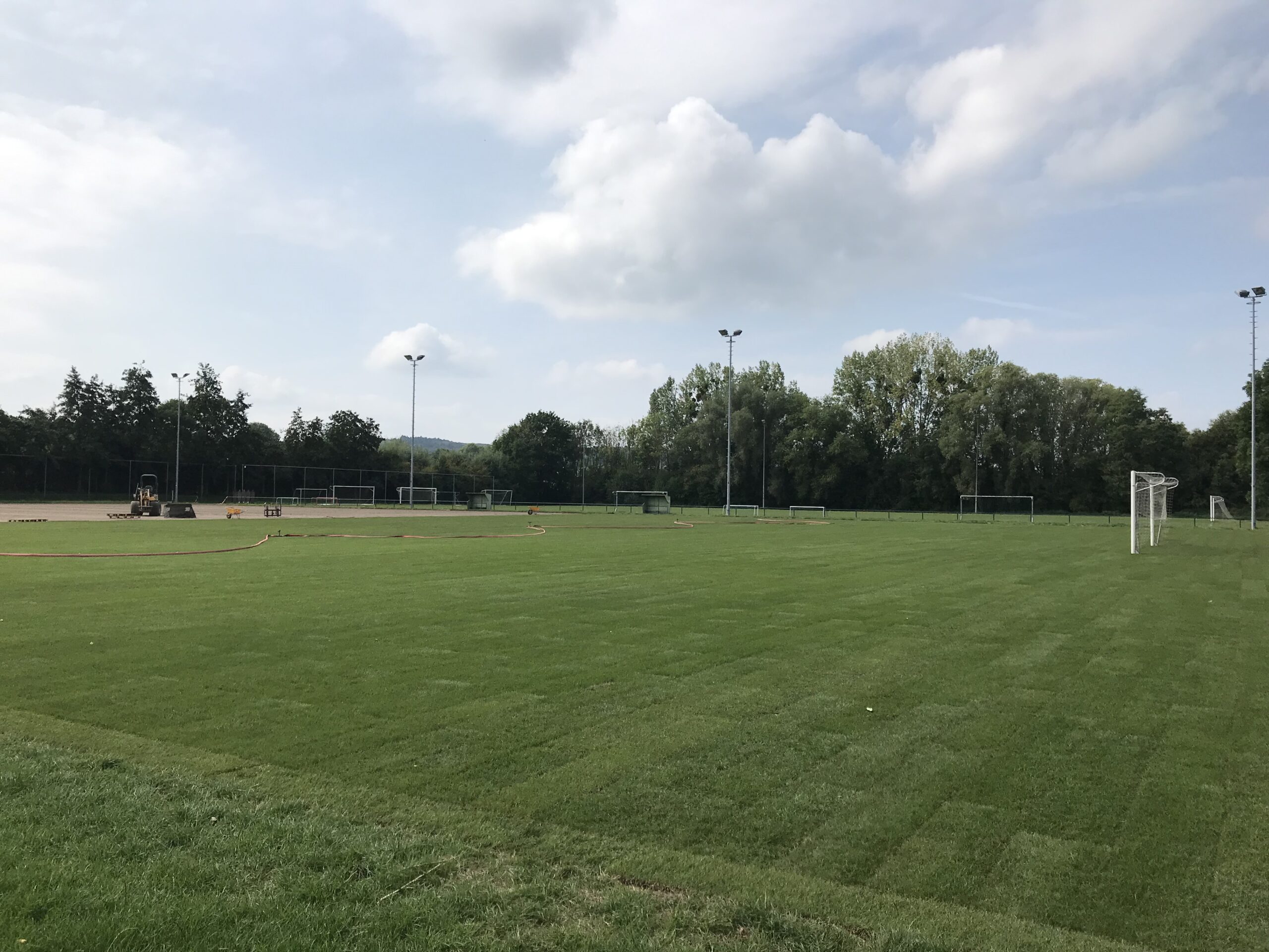 Graszoden voetbalveld Vaals